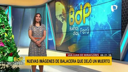 SJM: nuevas imágenes de balacera que dejó un muerto