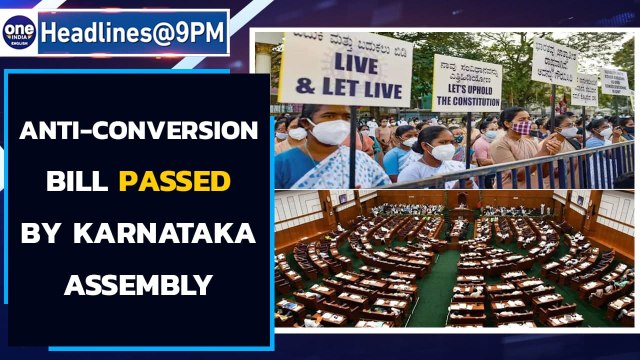 Anti-conversion Bill is passed in Karnataka amid protests by Congress MLAs | Oneindia News