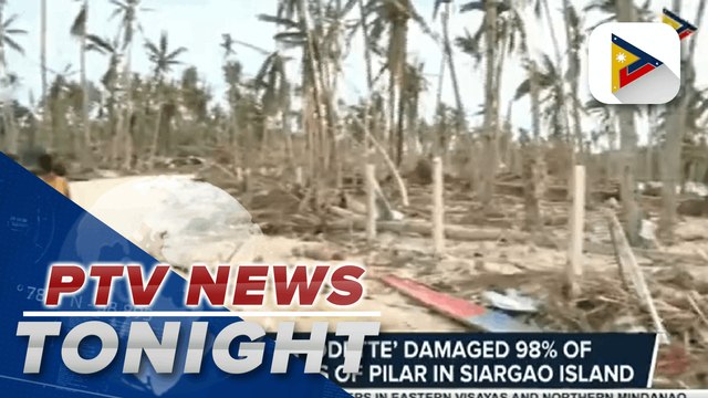 Typhoon 'Odette' caused massive damage to coconut trees, fishing boats, residences in Siargao Island