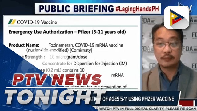 FDA approves vaccination of ages 5-11 using Pfizer vaccine