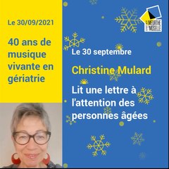La lettre poétique de Christine Mulard