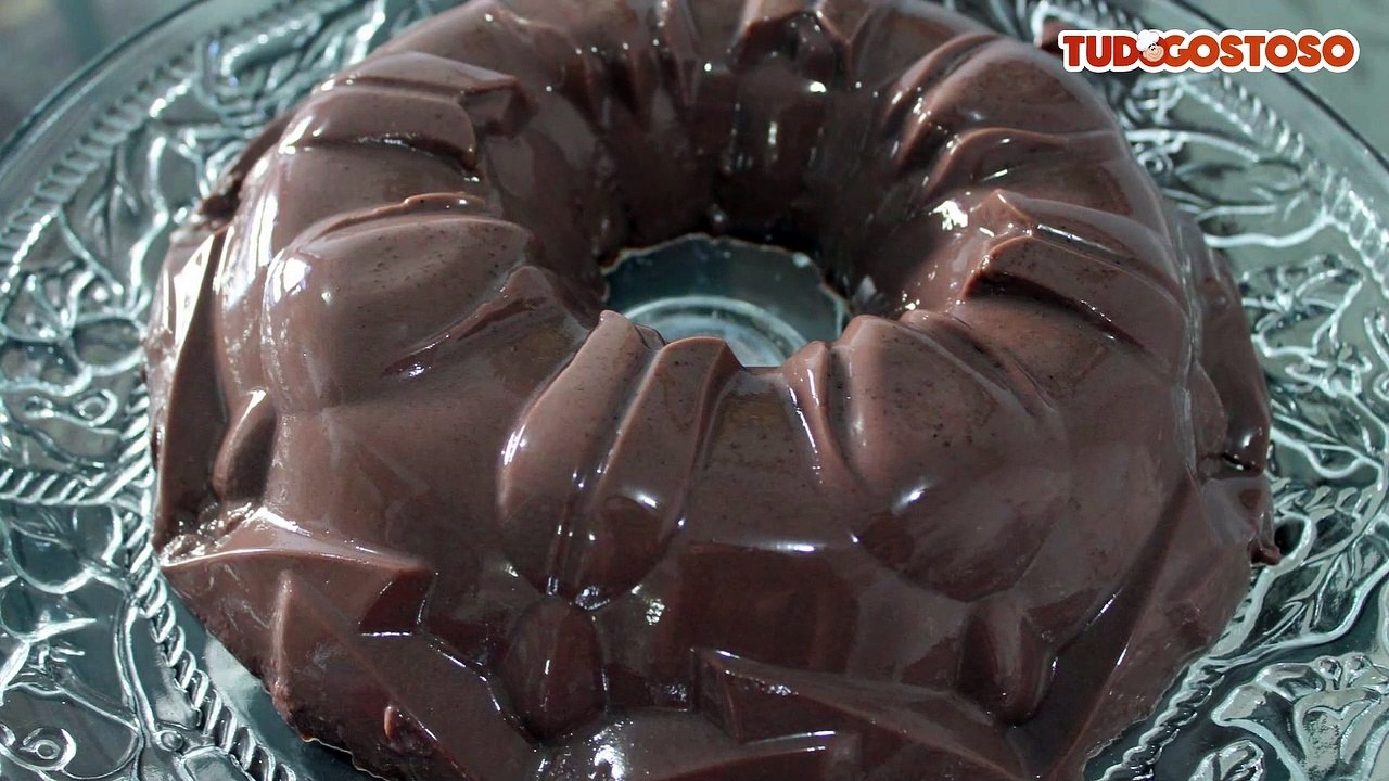 Flan de chocolate