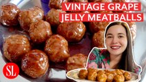 Vintage Slow-Cooker Grape Jelly Meatballs | Holiday Appetizer Recipe