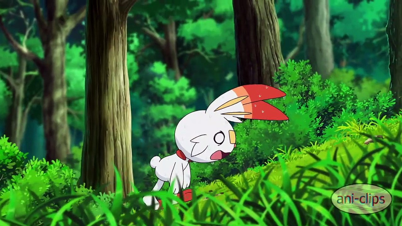 Scorbunny And Dynamax Snorlax - Pokemon Journeys