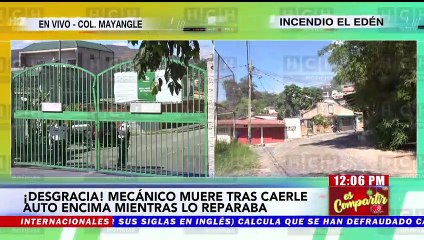 ¡Desgracia! Mecánico muere aplastado por carro que reparaba en col. Mayangle