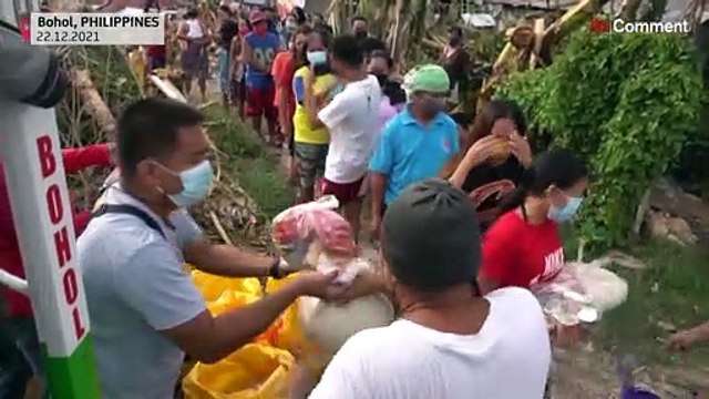 Aerial images of Philippines typhoon devastation
