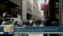 teleSUR Noticias 12:30 23-12: Argentina: califican de lapidario informe del FMI sobre el préstamo