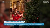 Kate Middleton Shines as Christmas Helper in New Photos as She Prepares Westminster Abbey for Carol Service