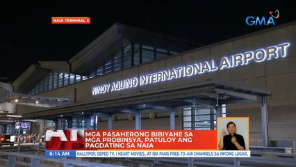 Mga pasaherong bibiyahe sa mga probinsya, patuloy ang pagdating sa NAIA | UB