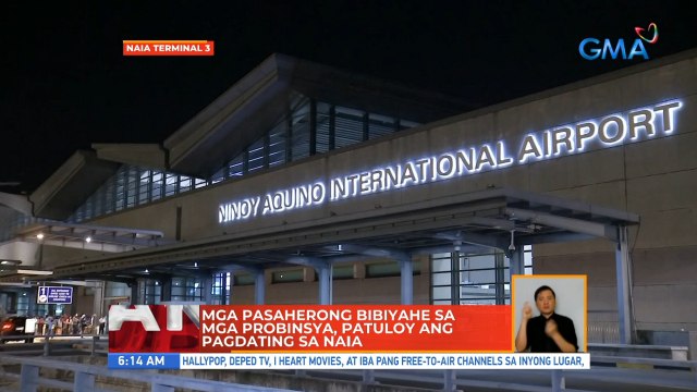 Mga pasaherong bibiyahe sa mga probinsya, patuloy ang pagdating sa NAIA | UB