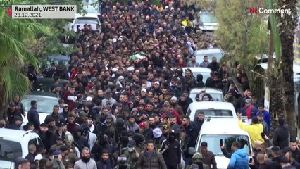 Funeral of Palestinian shot dead after firing at Israeli troops