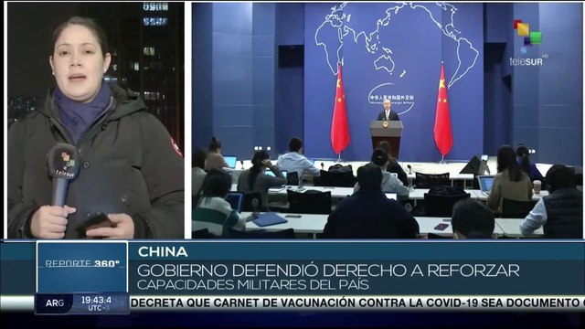 China defiende su derecho de reforzar capacidades militares del país