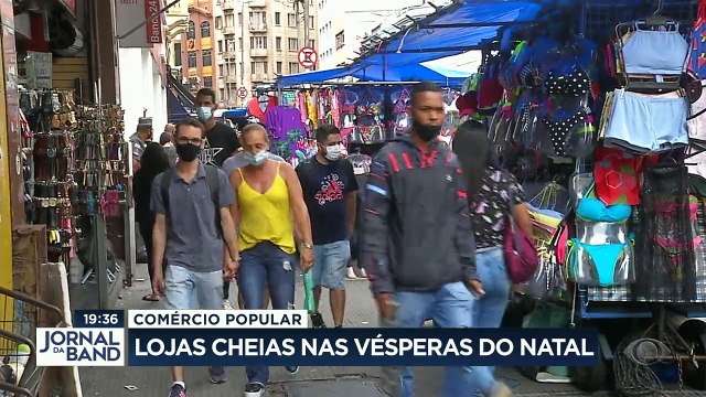 Faltando muito pouco pro Natal, as lojas de comércio popular ficaram cheias nesta quinta-feira.