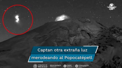 Aparece una extraña luz sobre el Popocatépetl en la víspera de Navidad
