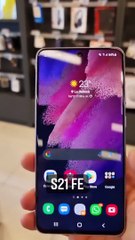 Samsung Galaxy S21 FE Hands on video.