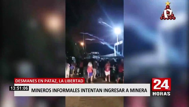 La Libertad: mineros informales se enfrentan a policía tras operativo