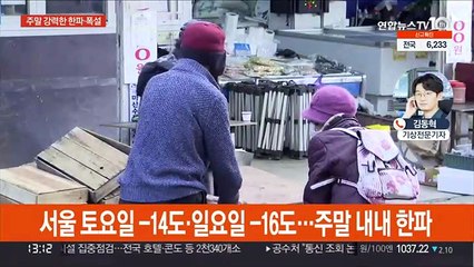 전국 한파특보, 서울 내일 -14도…영동 밤새 대설
