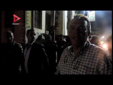 وزير النقل من موقع حادث قطار بني سويف لدينا 1250 كم من القضبان بحاجة للتغيير