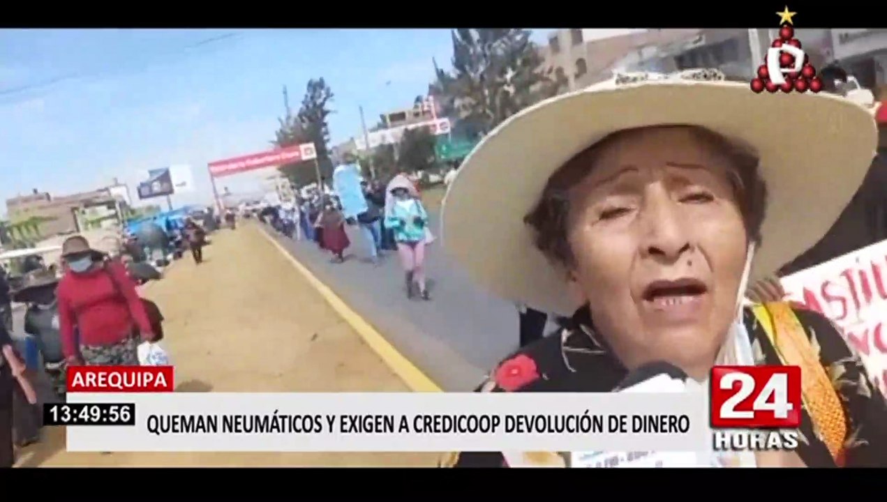 Bloquean vías y queman llantas en protestas contra cooperativa en Arequipa y Puno