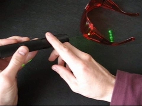 Laser safety glasses for green & blue lasers Tutorial & demo