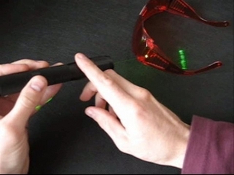 Laser safety glasses for green & blue lasers Tutorial & demo