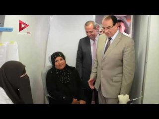 توقيع الكشف الطبي على ٢١٥٠ بالقافلة الطبية بقريه صدقا بالدقهلية