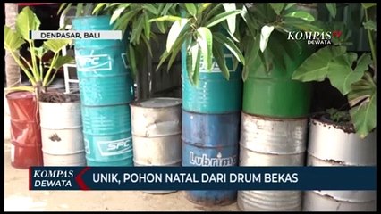 Pohon Natal Dari Drum Bekas