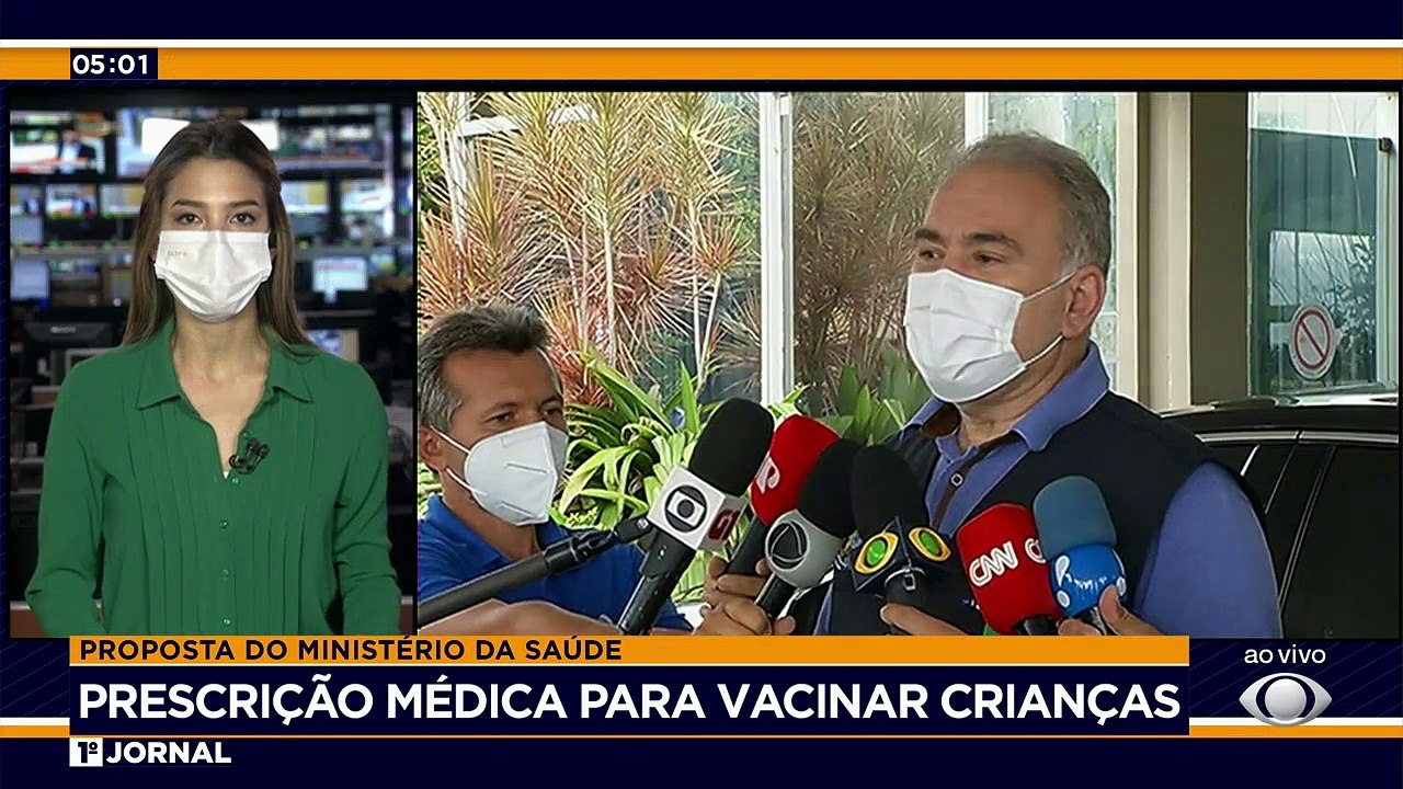 Vacinação de crianças só com prescrição médica e autorização dos pais. Essa é a proposta do Ministro da Saúde, Marcelo Queiroga. O tema polêmico segue em discussão.