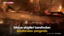 Burdur'da ahırda yangın çıktı: 11 hayvan telef oldu