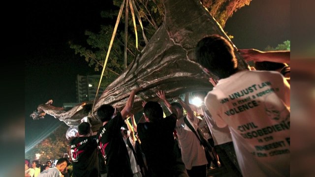 홍콩, 톈안먼 추모 예술작품 잇따라 기습철거... 탄압의 역사 제거 / YTN