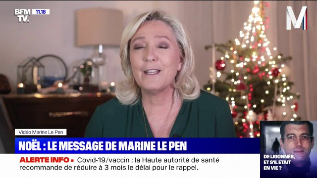 Noël: Éric Zemmour et Marine Le Pen, premiers candidats à envoyer leurs vœux aux Français