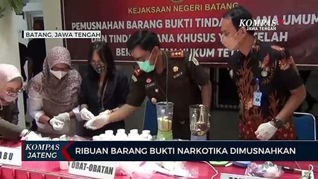 Ribuan Barang Bukti Narkotika Dimusnahkan