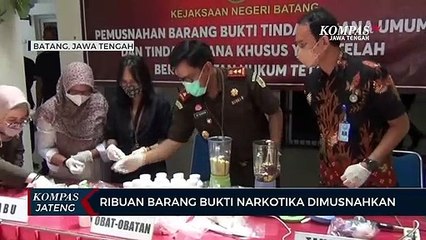 Ribuan Barang Bukti Narkotika Dimusnahkan