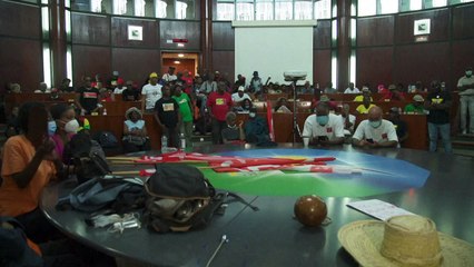 Guadeloupe: des manifestants antipass sanitaire occupent le Conseil régional