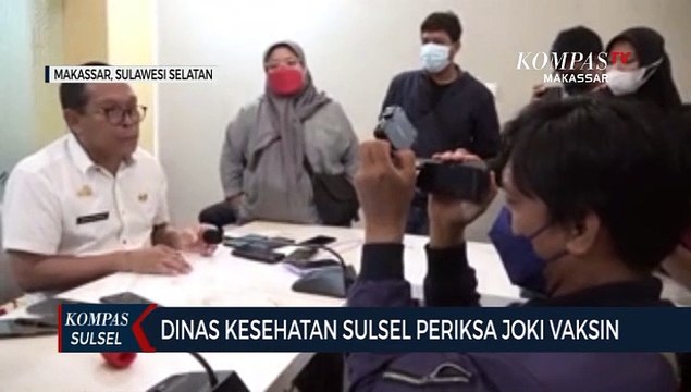 Dinas Kesehatan Sulsel Periksa Joki Vaksin