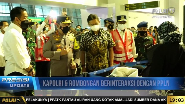 PRESISI UPDATE 19.00 WIB Kapolri Bersama Menkes dan Menhub Tinjau Pintu Kedatangan Internasional Bandara Soetta