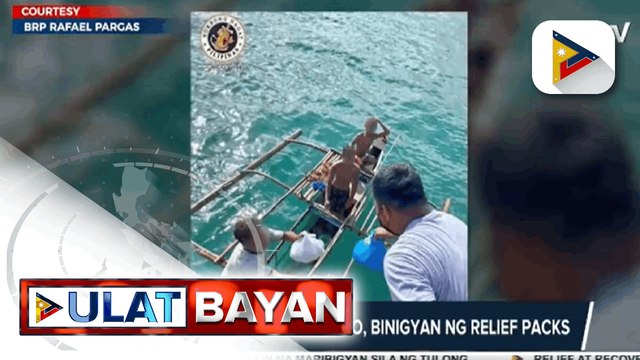 Mga isla sa Surigao City, naabutan na ng relief packs BRP Jose Rizal, bumiyahe papuntang Palawan para maghatid ng relief supplies Mga mangingisdang Badjao, binigyan ng relief packs