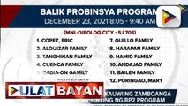 70 benepisyaryo, nakauwi ng Zamboanga Del Norte sa tulong ng BP2 Program