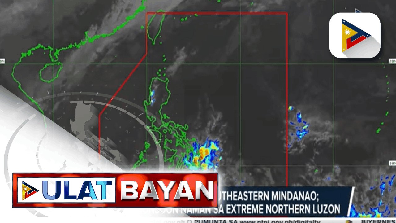 PTV INFOWEATHER: ITCZ, makaaapekto sa Southeastern Mindanao; northeast monsoon naman sa extreme Northern Luzon