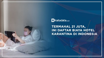 Termahal 21 juta, Ini Daftar Biaya Hotel Karantina di Indonesia | Katadat Indonesia