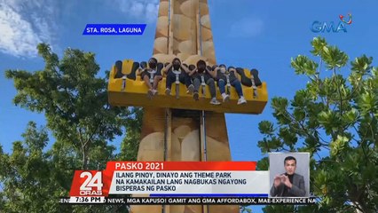 Ilang Pinoy, dinayo ang theme park na kamakailan lang nagbukas ngayong bisperas ng Pasko | 24 Oras