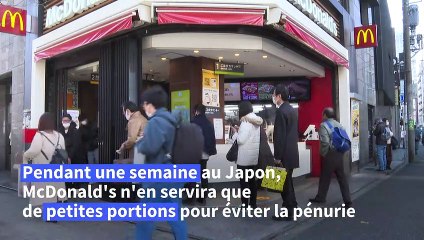 McDonald's rationne les frites au Japon après une pénurie d'approvisionnement