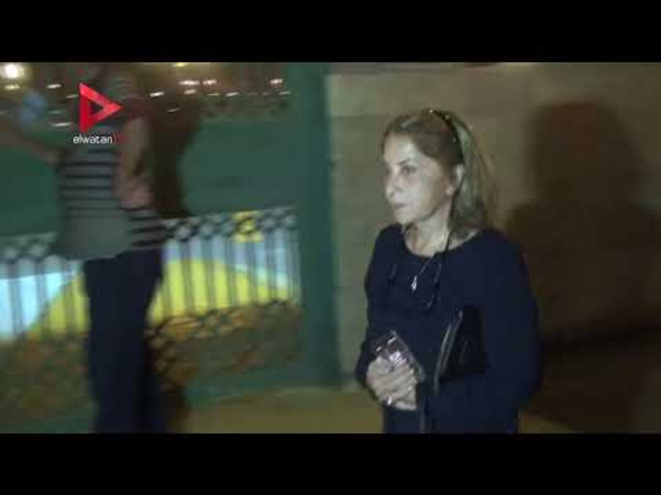 بوسي ورجاء الجداوي ومنى الشاذلي في عزاء محفوظ عبدالرحمن