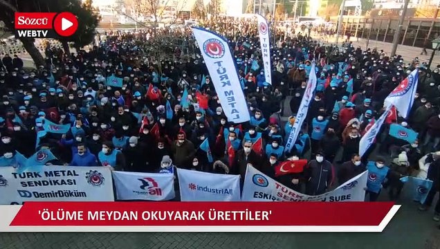 Metal işçileri eylem yaptı: Herkes susacak, Türk Metalciler konuşacak!