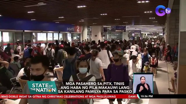 Mga pasahero sa PITX, tiniis ang haba ng pila makauwi lang sa kanilang pamilya para sa Pasko | SONA