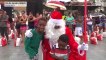 Actividad frenética de Papá Noel para dejar regalos a niños de todo el mundo