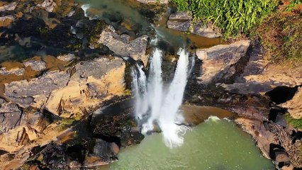 Beauty of Nature - Amazing Falls with Romantic Music Background