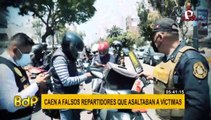 Intervienen a falsos repartidores que asaltaban a transeúntes en Miraflores
