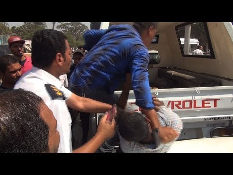 مناوشات بالأيدي بين الأهالي والشرطة بعد حملة إزالة إشغالات في البراجيل