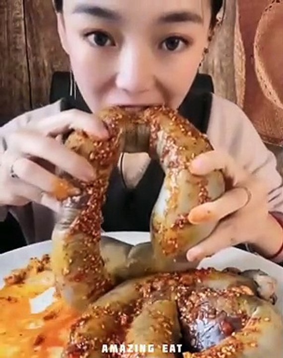 AMAZING EAT  ASMR EATING Fat meat